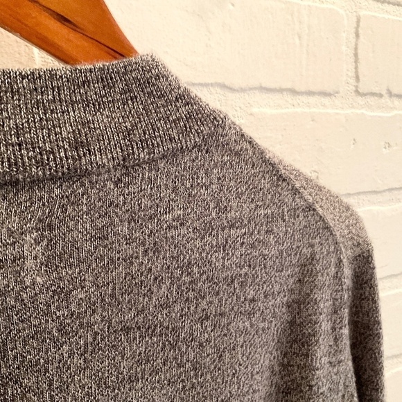 Frank & Oak Men’s Knit Sweater Wool Lighweight Soft High Neck Gray Minimalis M - Picture 11 of 12